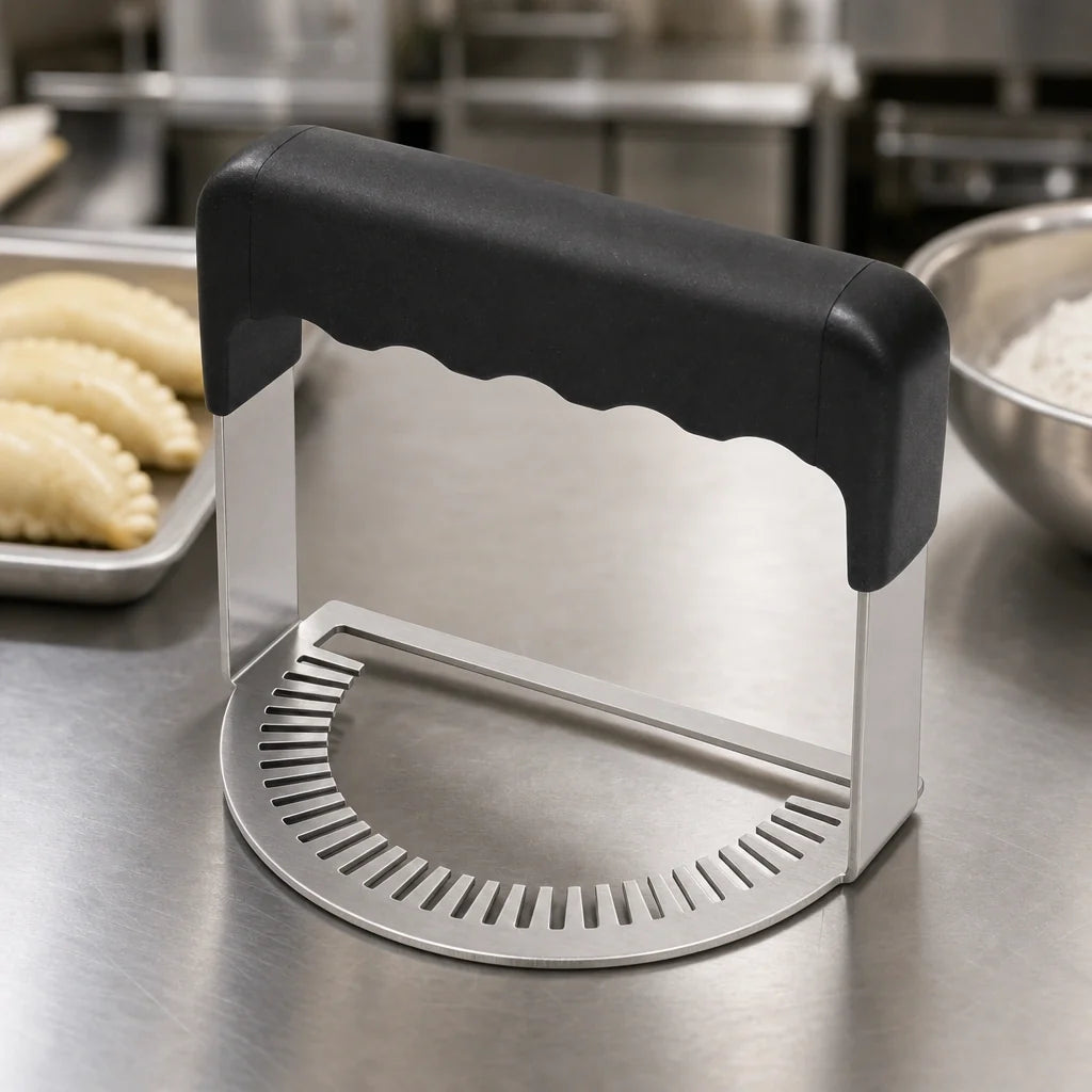 Winco EF-07 7-Inch Stainless Steel Empanada Fork with Plastic Handle Case of 48