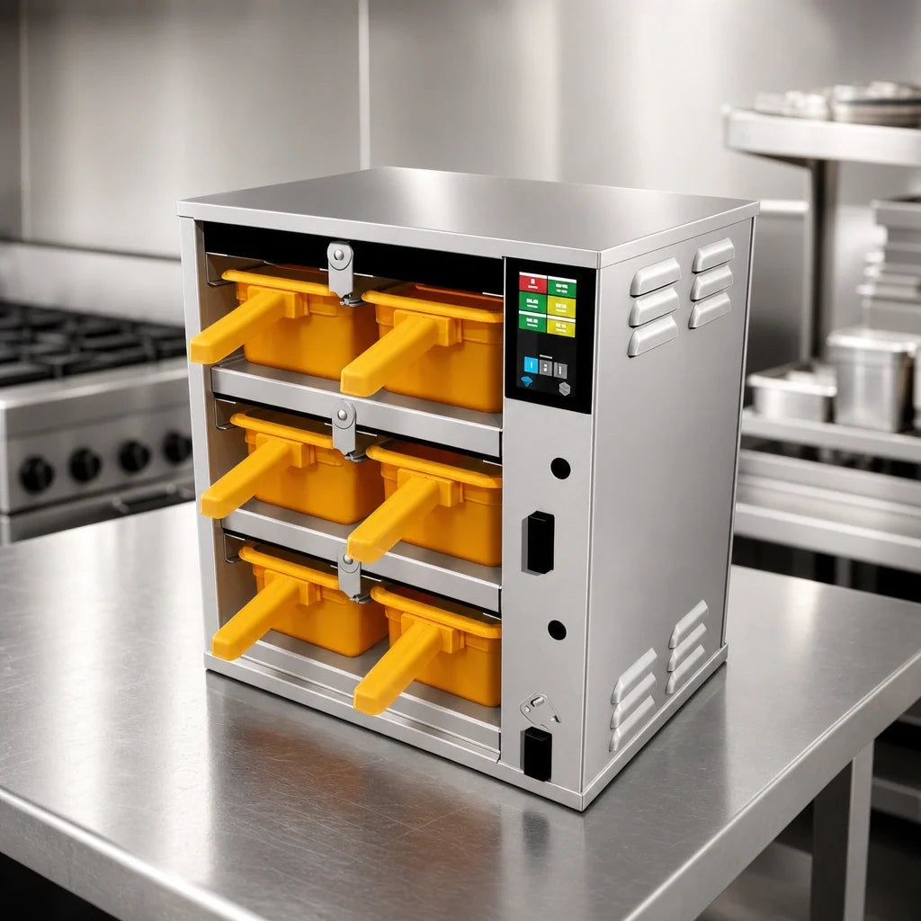 Duke ReadyFlex™ RFHU-32-4 Countertop Hot Holding Cabinet, 3-High 2-Wide, 4-Inch Deep Pan Capacity, Touchscreen Controls