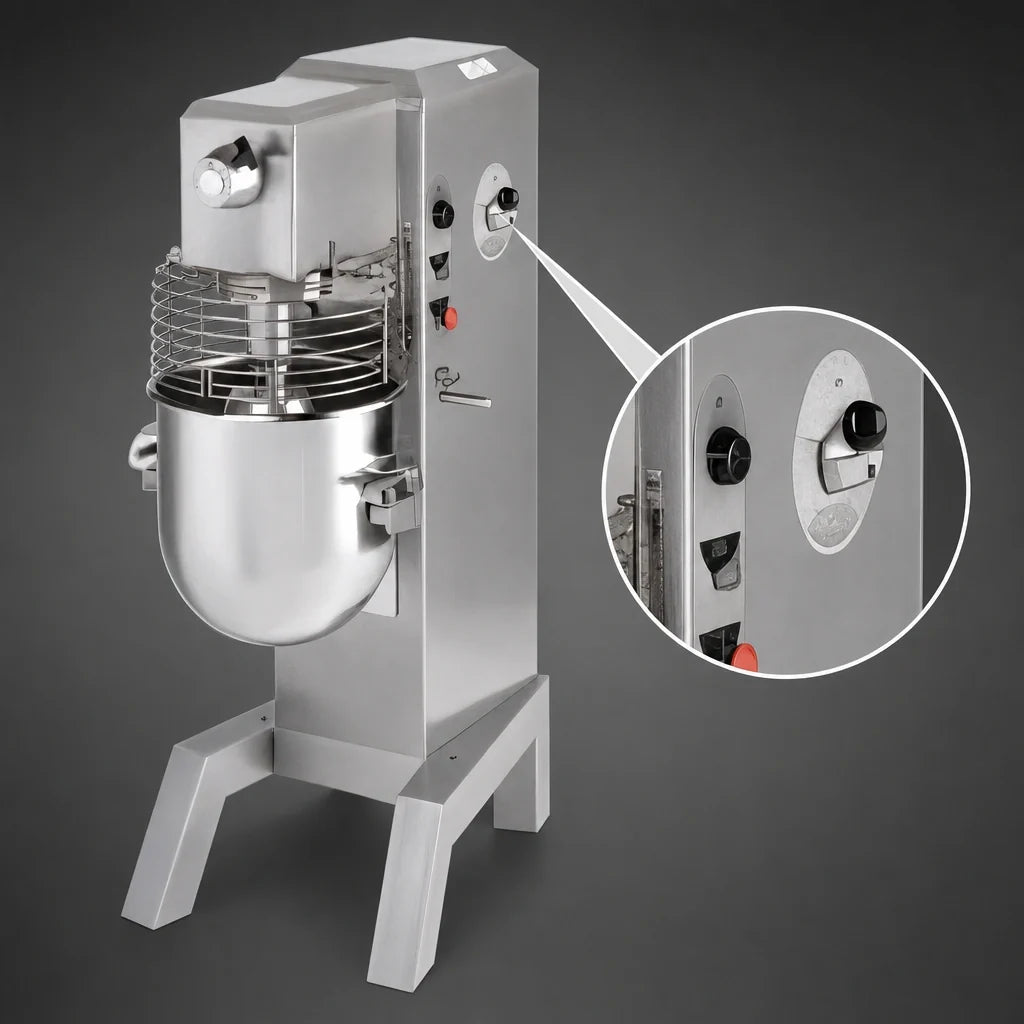 Univex SRM40+ 40-Quart Floor Planetary Mixer, Variable Speed, 1 HP, #12 Hub, Timer