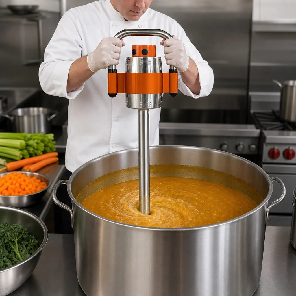 Dynamic SMX MX044.1ES Single-Speed 40-Gallon Immersion Blender with 18-Inch Stainless Steel Shaft and Detachable Bell