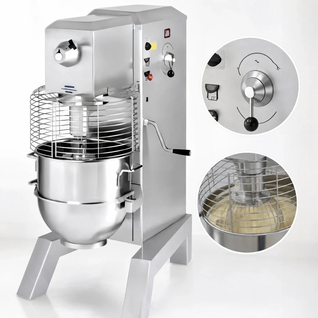 Univex SRM60+ 60-Quart Floor Planetary Mixer, 3 HP, Variable Speed, #12 PTO Hub
