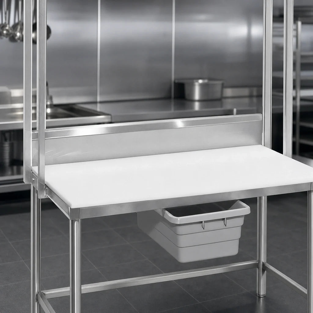 Channel BS3 36-Inch Stainless Steel Work Table Backsplash