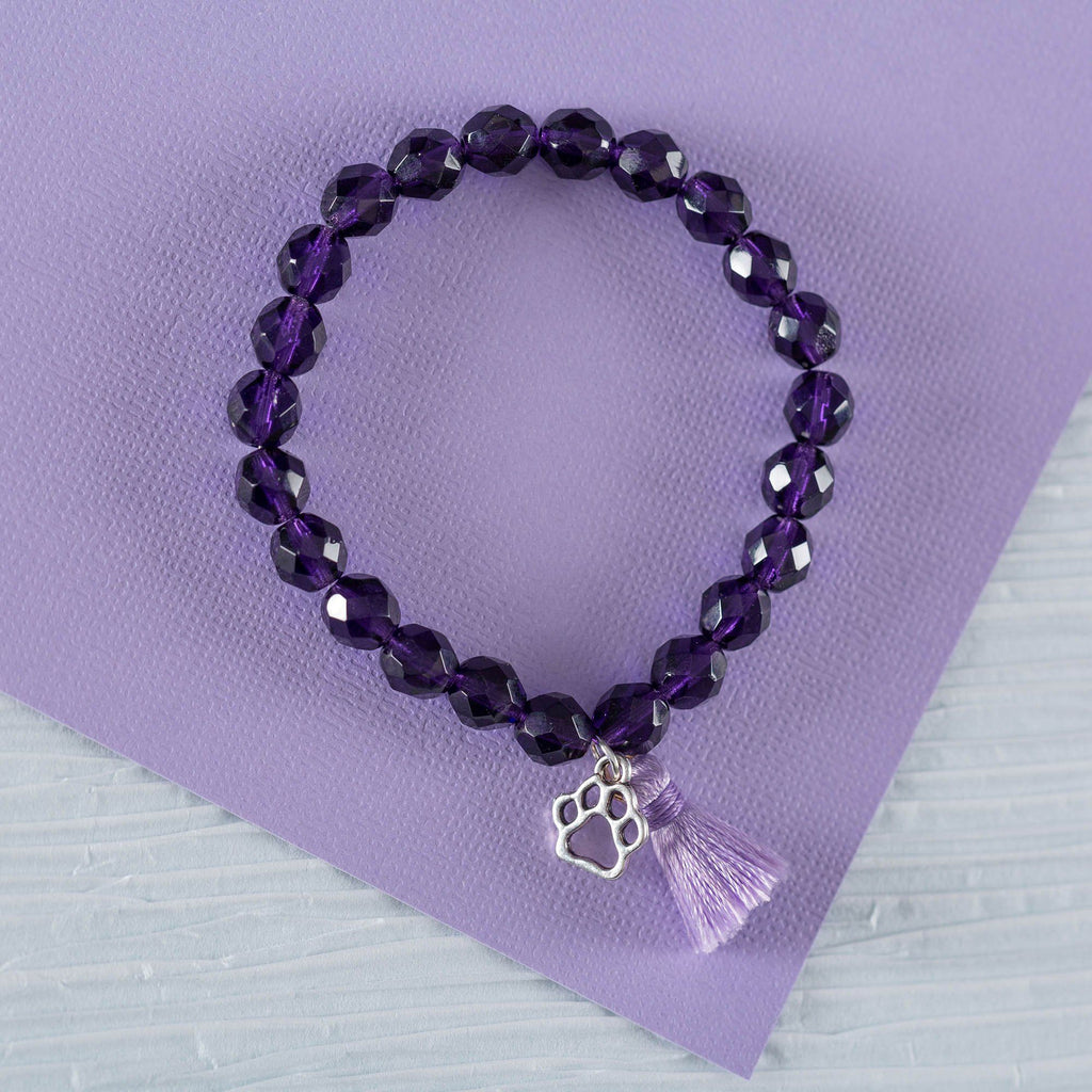 Paw Print Mala Bracelet
