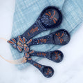 Midnight Dragonfly Ceramic Measuring Spoon Set