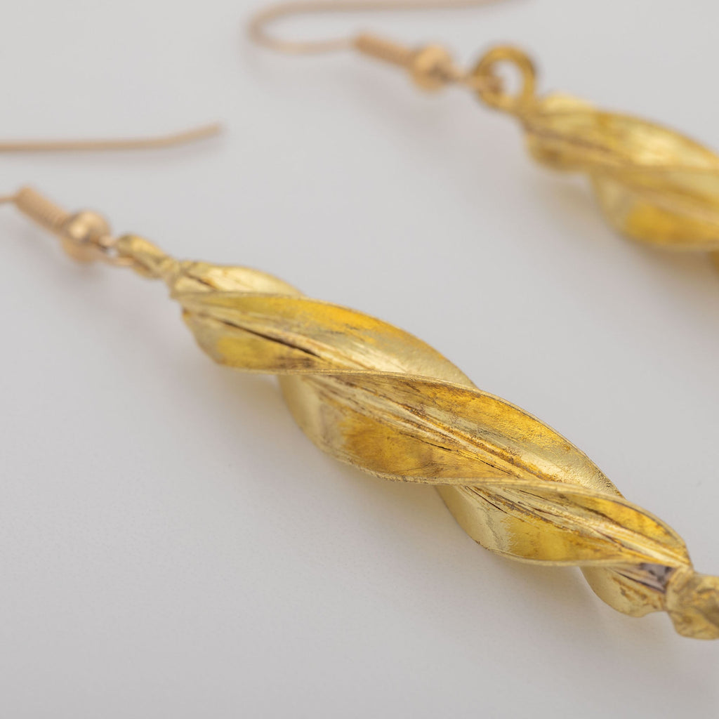 Fulani Spiral Djenne Drop Earrings