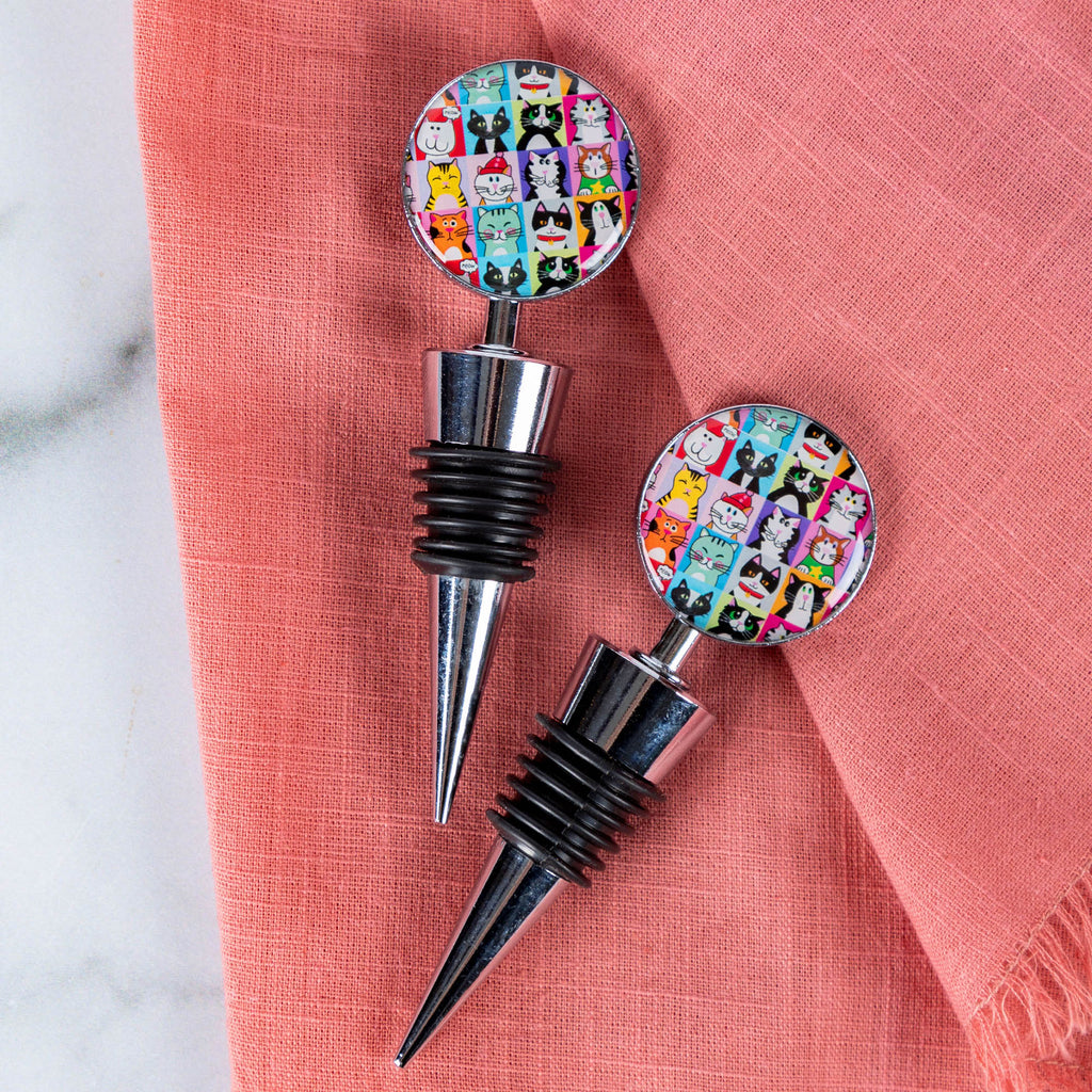 Pet Portrait Wine Stopper - Set of 2