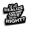 Snap Someday Hard Hat Decal
