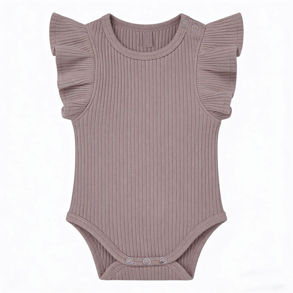 Baby Romper Knitted Ribbed Infant Onesie
