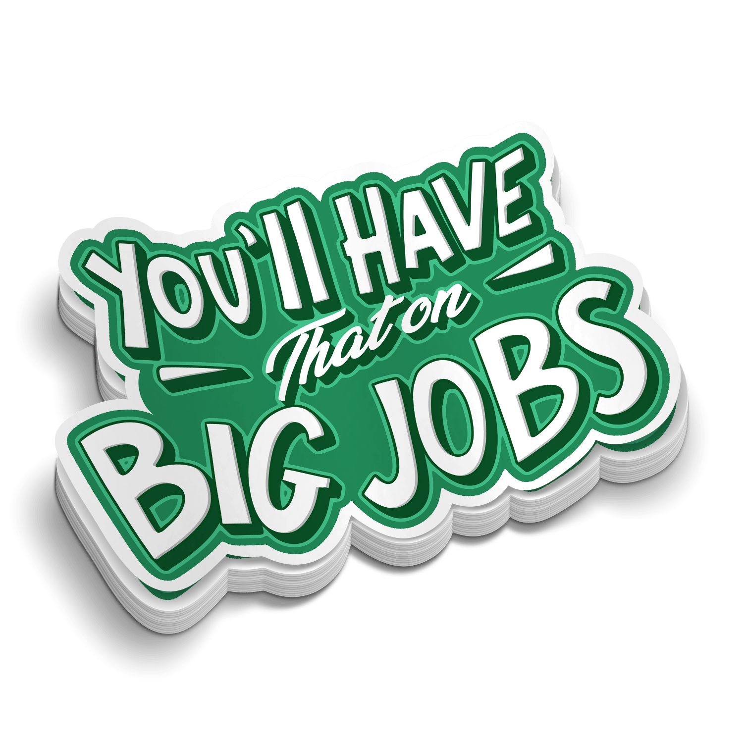 Big Jobs - Hard Hat Decal