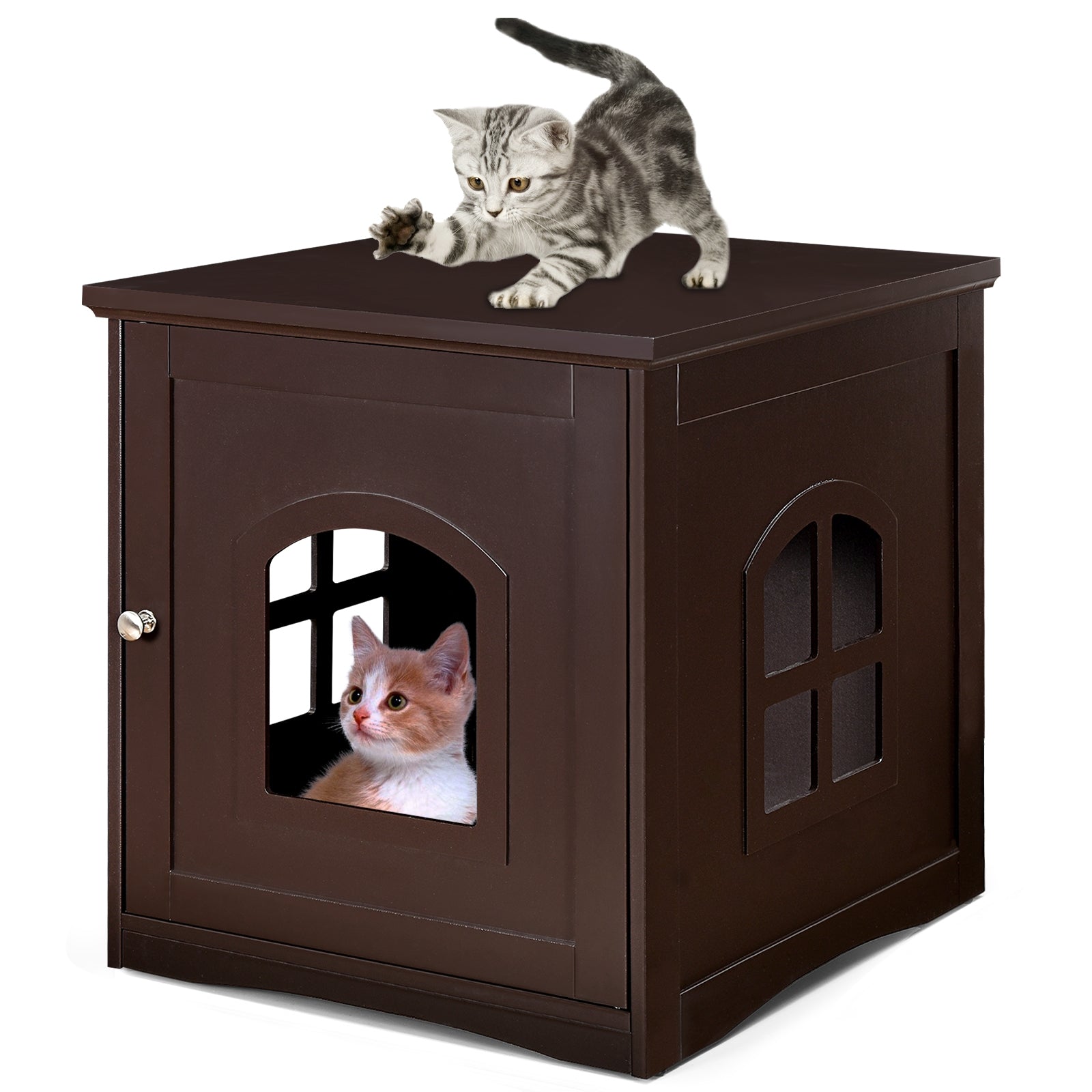 Side Table Nightstand Decorative Cat House