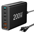 200W GaN Desktop Charger for Laptops and Phones