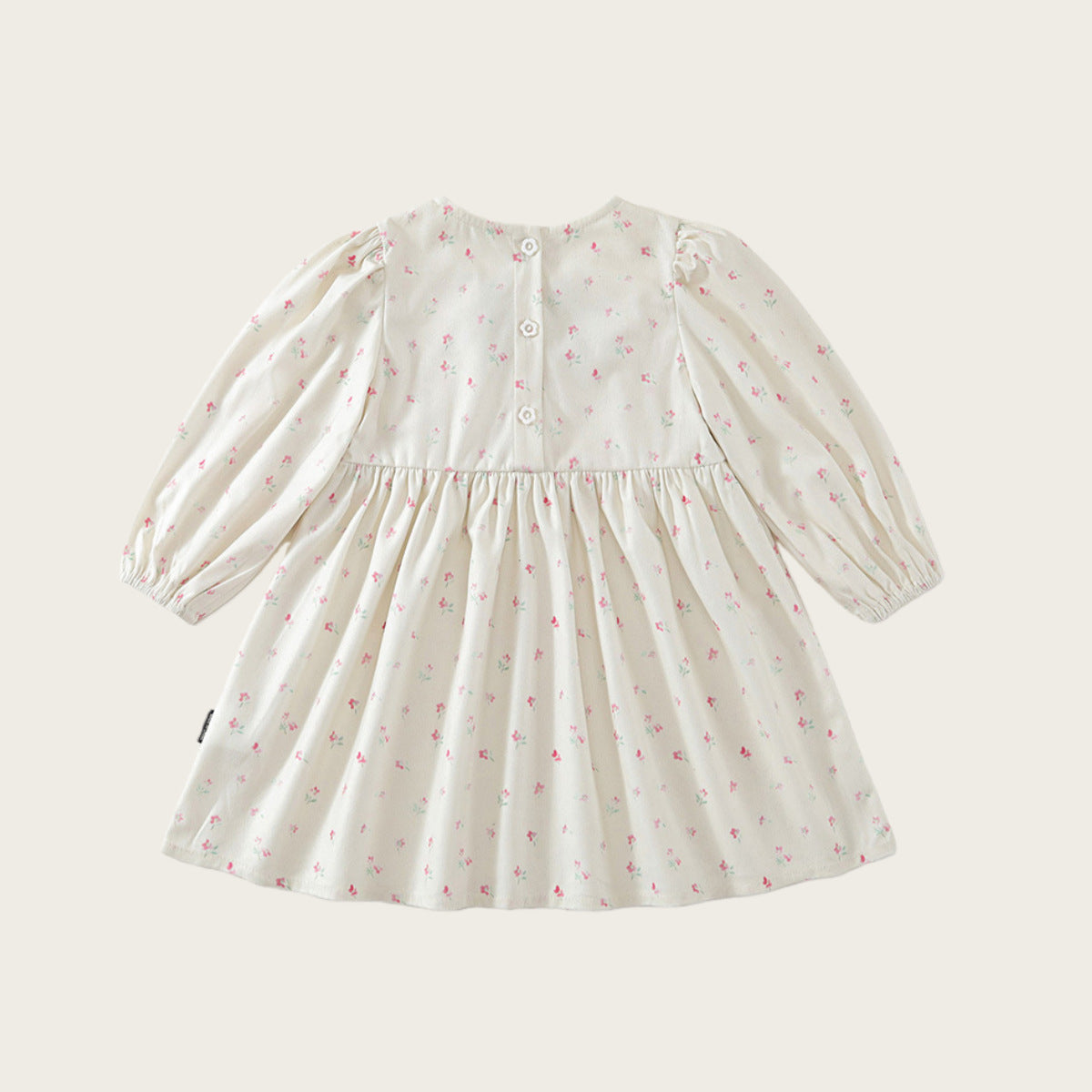 French-Style Vintage Floral Embroidered Dress For Girls