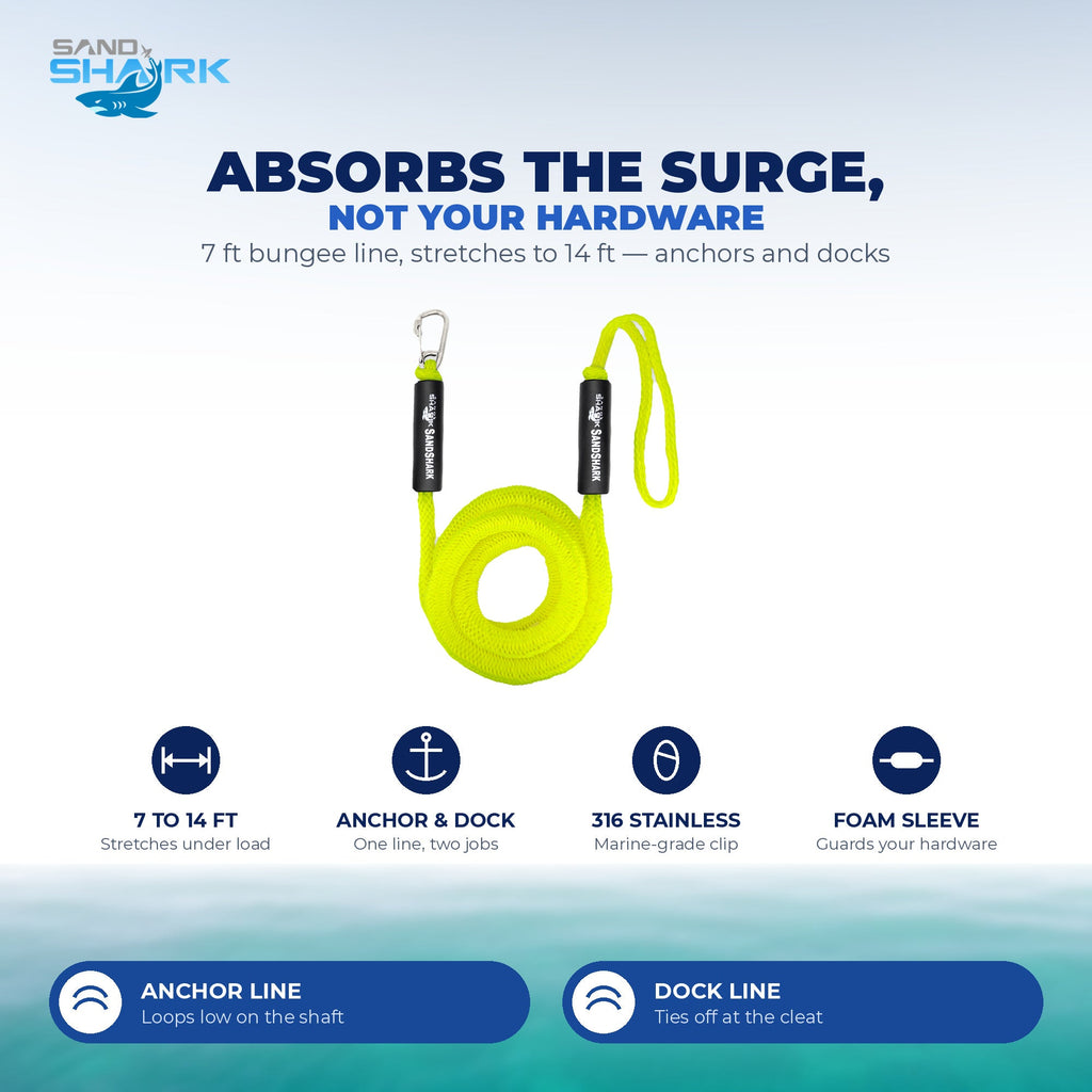 7-14ft Bungee Dock & Anchor Line