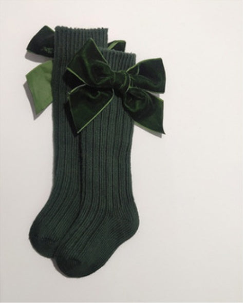 Bowknot woolen baby socks