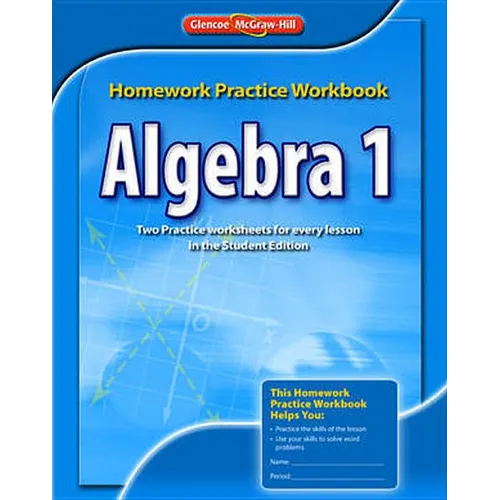 Algebra 1 Homework Practice Workbook - Paperback