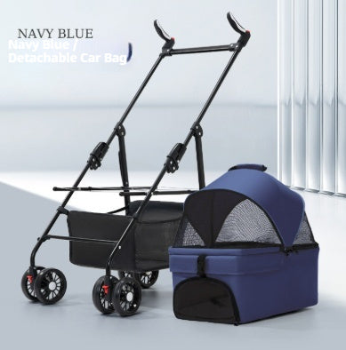 Pet Stroller For Dogs And Cats Lightweight And Foldable
