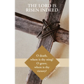 Easter Bulletin: Risen Indeed (Package of 100): 1 Corinthians 15:55 (Kjv) - Paperback
