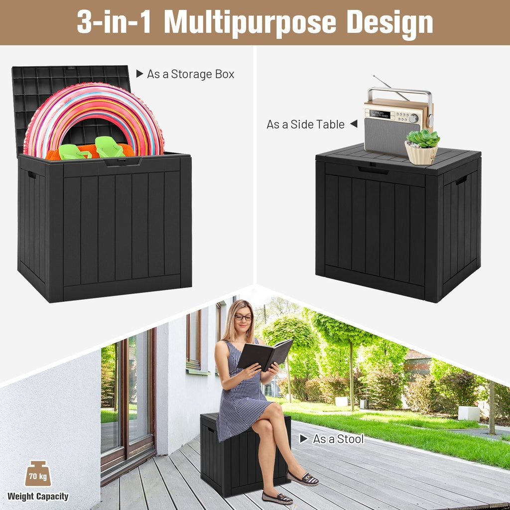 30 Gallon Deck Box Storage Container Seating Tools