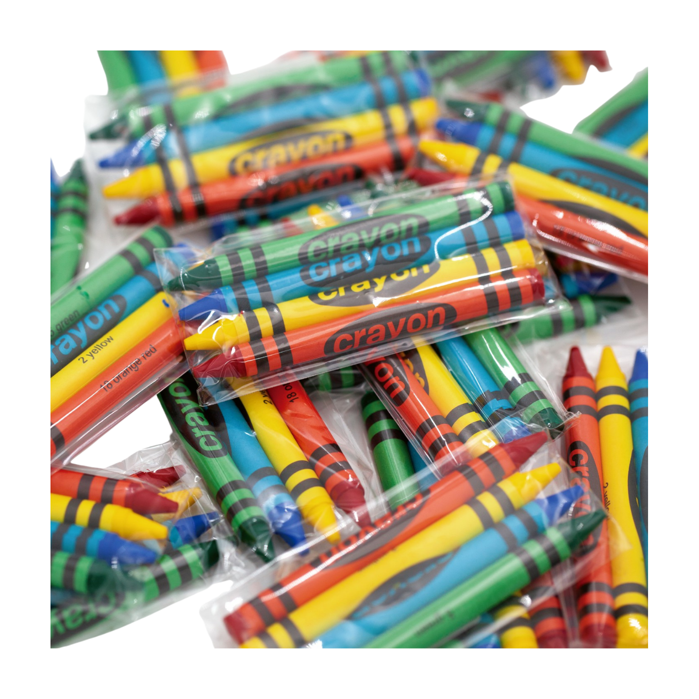 4-Color Crayon Sets – 400 Packs (1,600 Crayons), Wholesale Bulk, Non-Toxic
