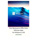 Free Opensource Office Suite Software Apps For Windows 11 OS Hardcover Ver - Hardcover