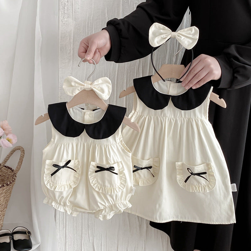 Sleeveless Hip-hugging Dress For Girls