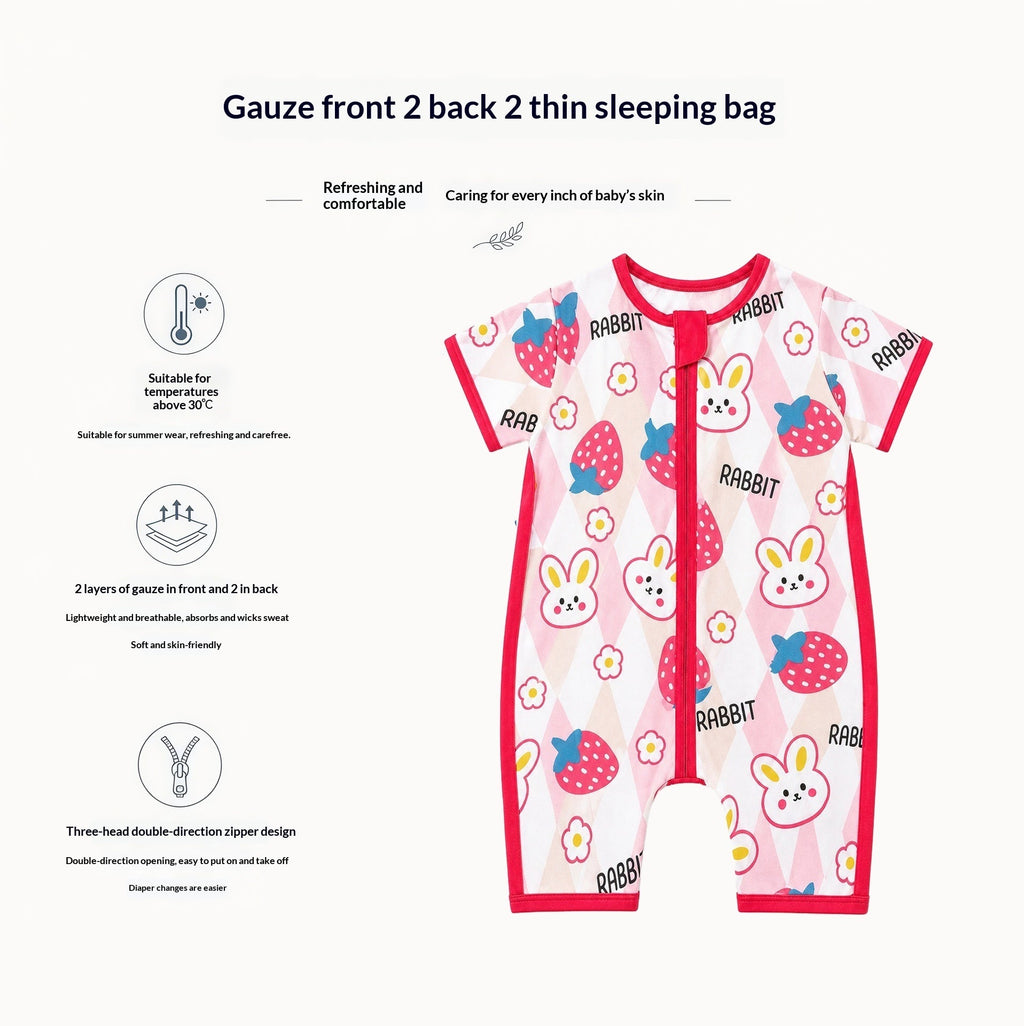 Dudu SpringSummer Lightweight Baby Gauze Sleeping Bag
