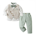 Baby Spring And Autumn Faux Vest Long-sleeve Boys Set