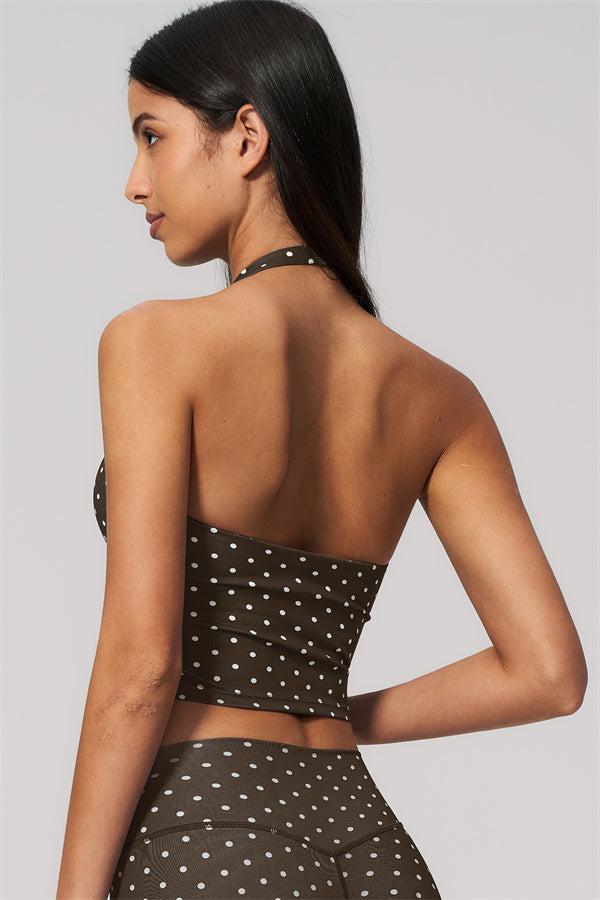 The Frame Halter Tank Top Capri Leggings 2-Piece Set