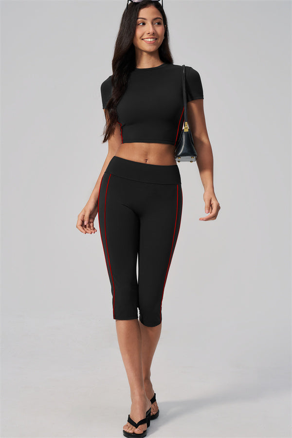 The Breathe T-shirt Capri Leggings 2-Piece Set