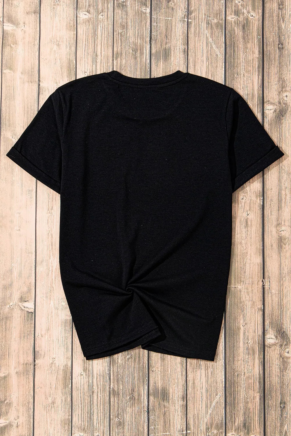 Rhinestone Skull Graphic Crew Neck T Shirt
