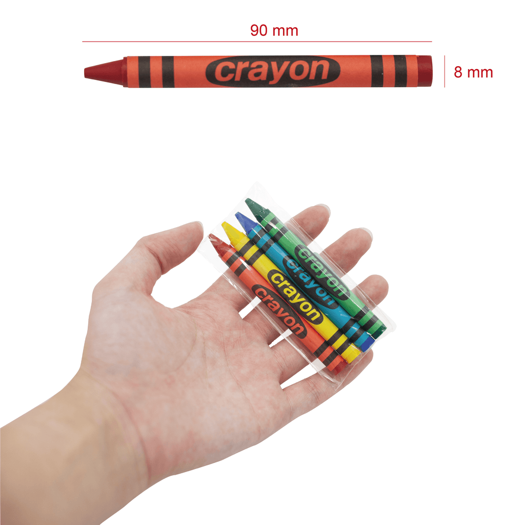 4-Color Crayon Sets – 400 Packs (1,600 Crayons), Wholesale Bulk, Non-Toxic