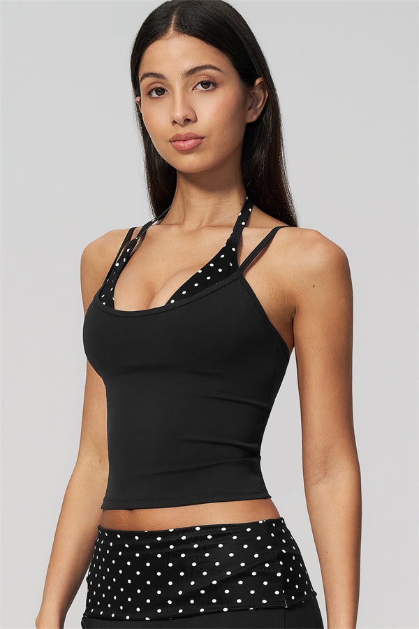 The Enliven Halter Tank Top Shorts 2-Piece Set