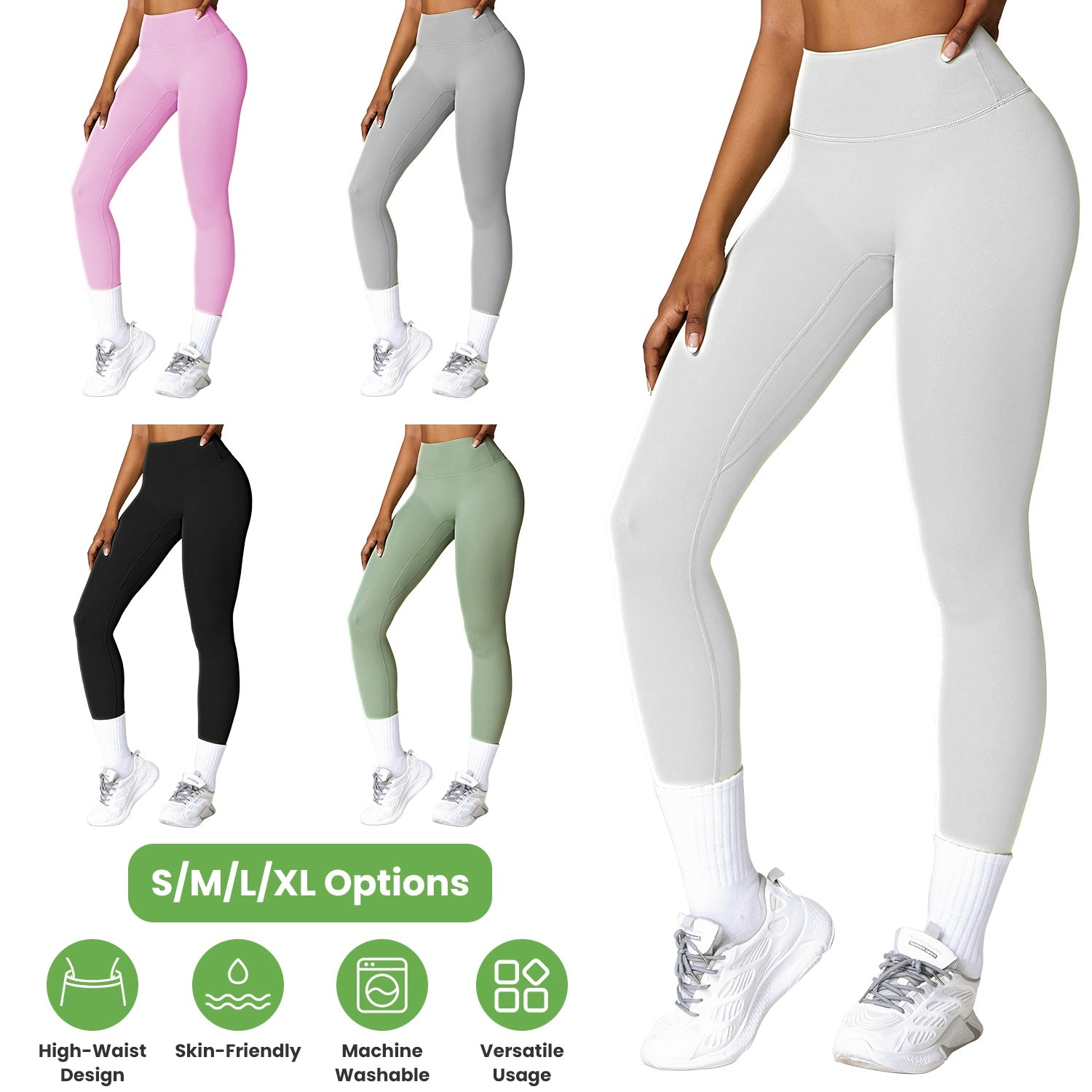 Women's High Waist Leggings with Tummy Control