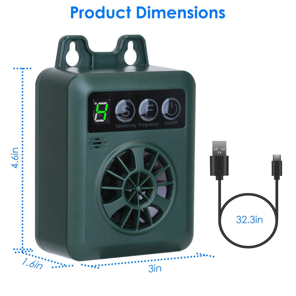 Ultrasonic Anti-barking Device for Indoor/Outdoor Use