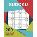 Sudoku 200 Puzzles Medium With Solutions: For adults large print including Instructions and answer keys - From Beginner to Advanced for Clever people - Paperback