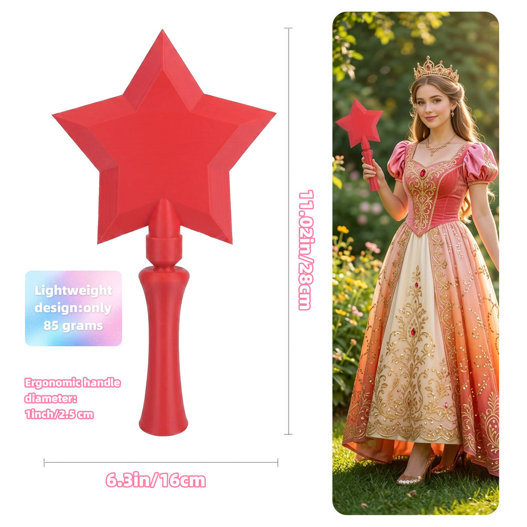 3D Printed Star Wand Contactless Card Holder, Short Magic Wand With Card Slot For Tap Payment, Party Costume Prop And Novelty Gift