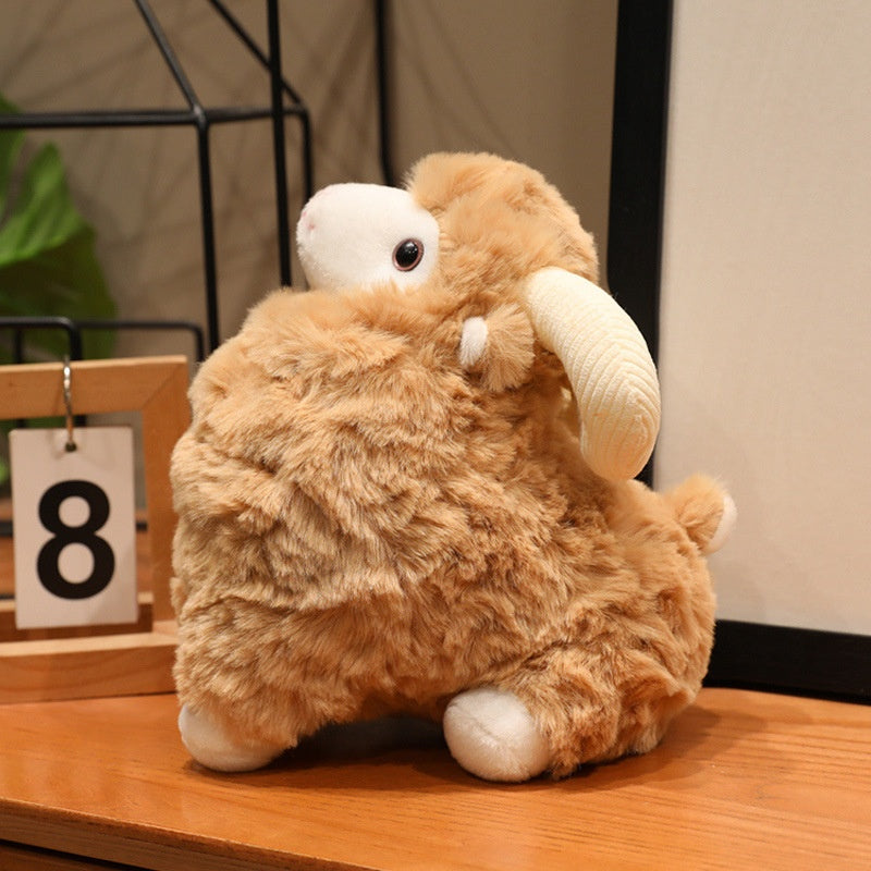 Comfort Doll Curly Wool Sheep Plush Toy