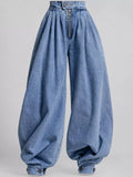 Full Size High-Waisted Balloon Leg Jeans Plus Size