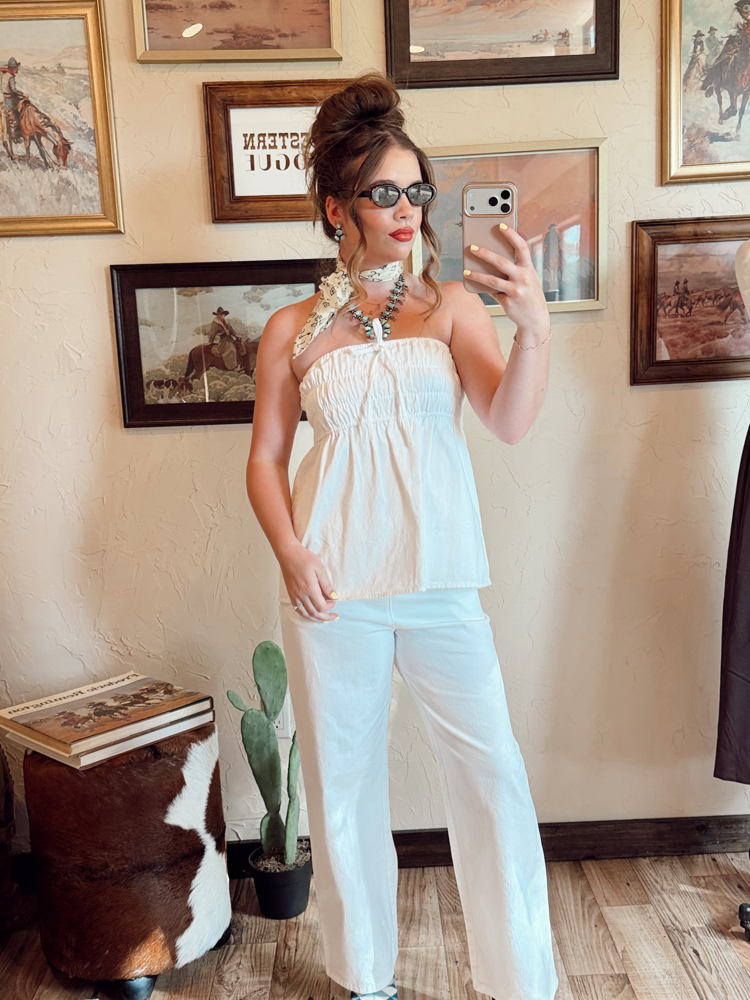 The Banning Denim Pant Set