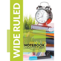 Wide Ruled Notebook - 1 Subject For Students - Paperback