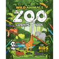 Wild Animals World: Zoo Coloring Book For Kids Ages 4-8 - Paperback