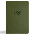 CSB Super Giant Print Reference Bible, Digital Study Edition, Olive Leathertouch, Indexed - Imitation Leather
