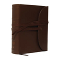 NKJV, Journal the Word Bible, Large Print, Premium Leather, Brown, Red Letter Edition: Reflect, Journal, or Create Art Next to Your Favorite Verses - Leather