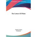 The Letters Of Pilate - Hardcover