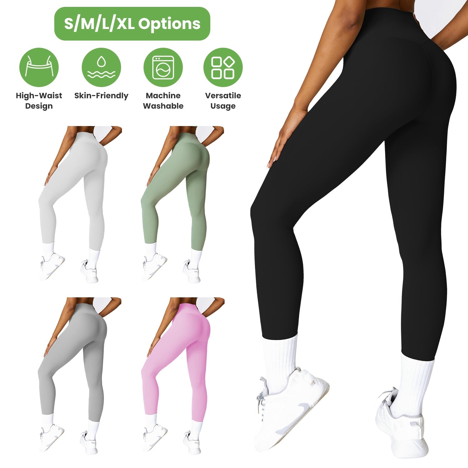 Women's High Waist Leggings with Tummy Control