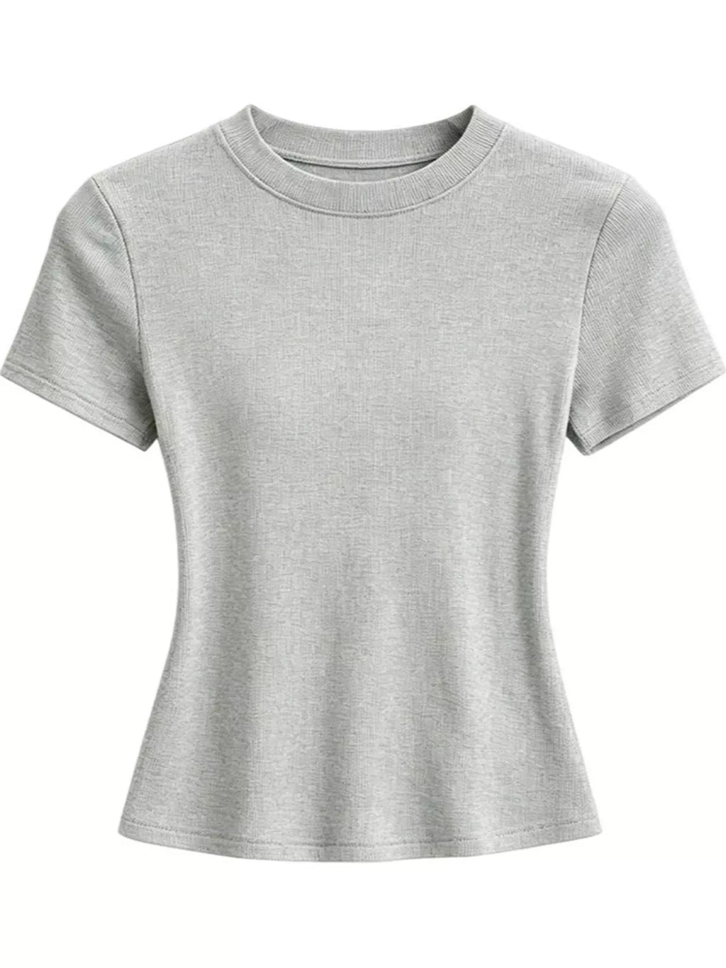 Slim-Fit Crew Neck Basic T-Shirt