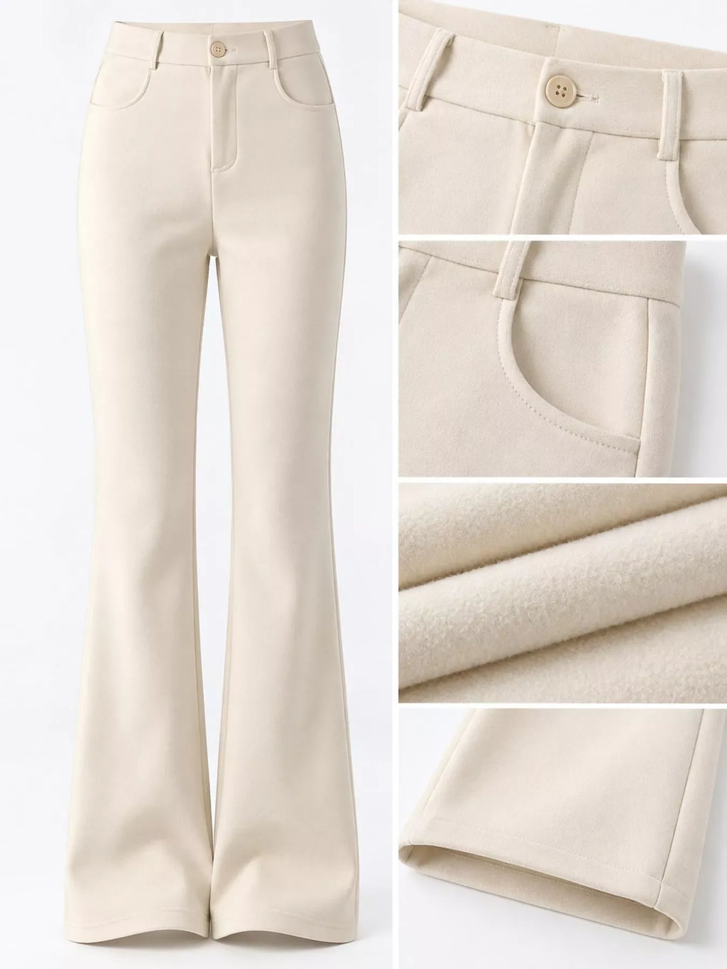Full Size High-Waisted Slim-Fit Straight-Leg Pants Plus Size