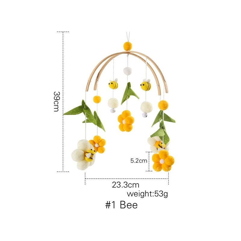 Crib Rattle Three-month-old Newborn Stroller Crib Headboard Rattle