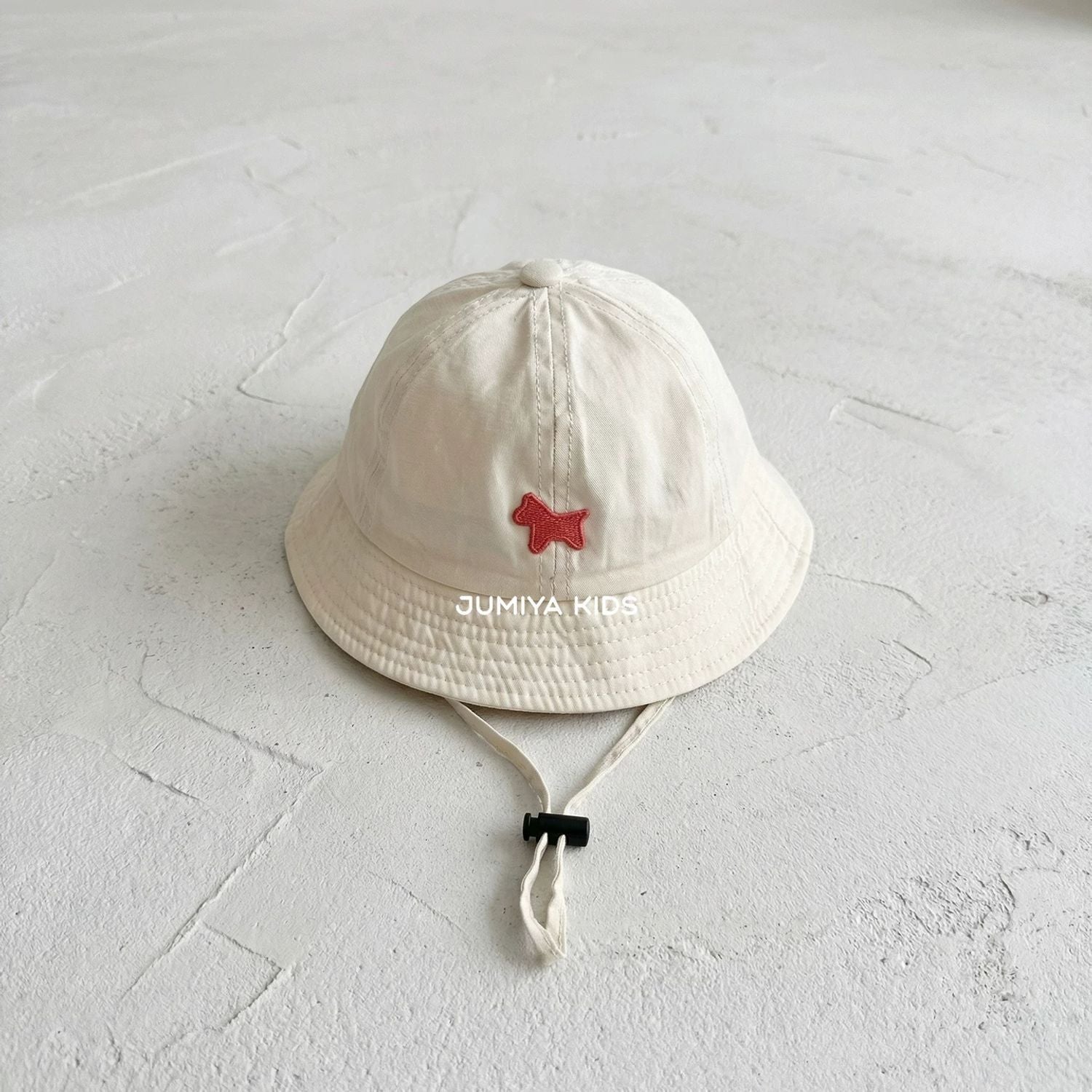 Baby Fisherman Hat With Small Spade Embroidery For Sun Protection