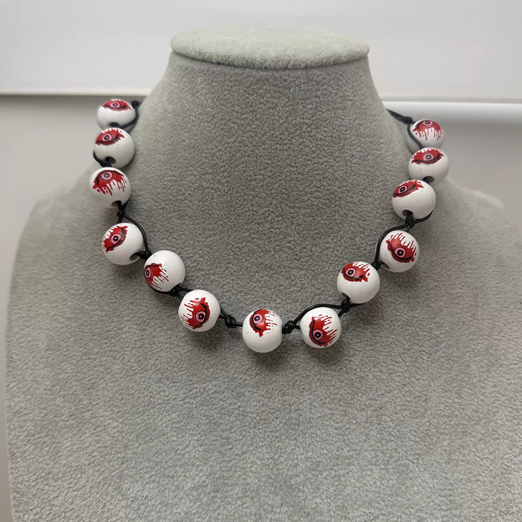 Halloween Beaded Choker Necklace